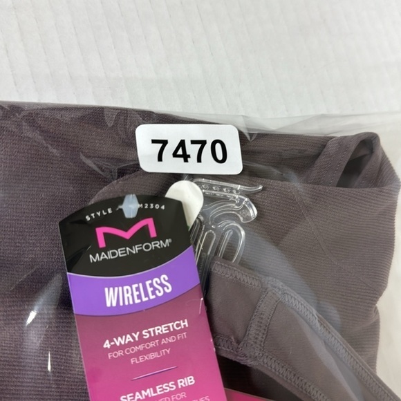 MAIDENFORM Seamless Lounge Tank Bra Large Sparrow (Purple Brown) NWT - Picture 12 of 12